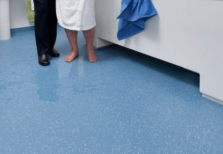 Safety Flooring in care home bathroom