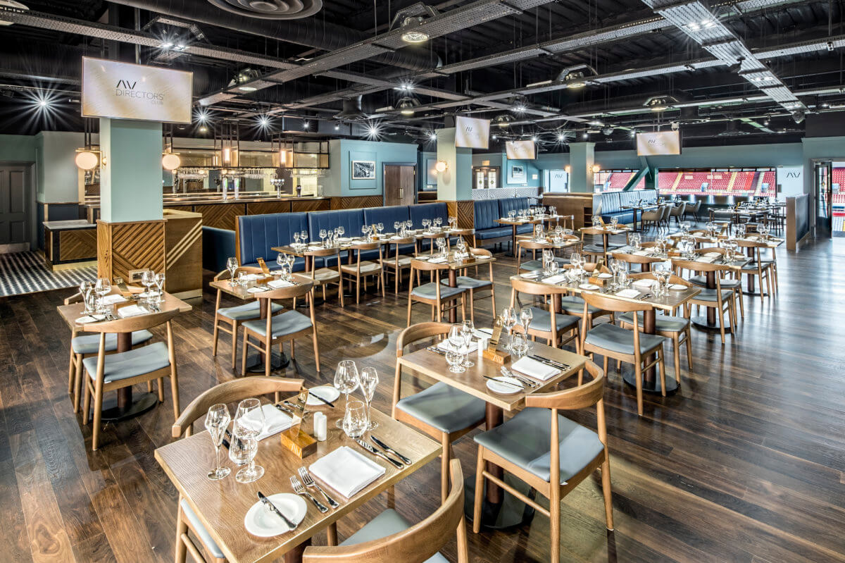 Aston Villa Directors Lounge restaurant flooring