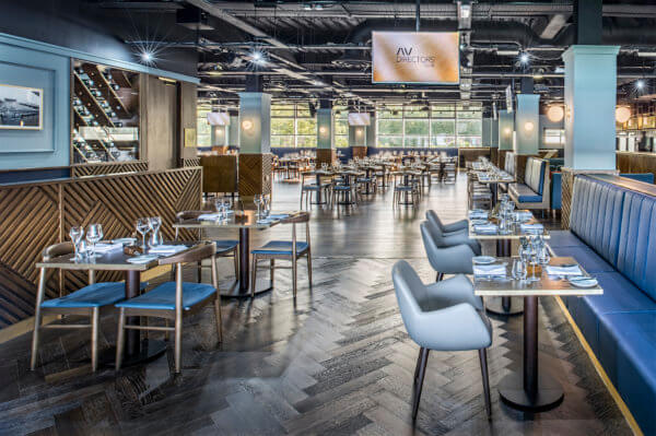 Aston Villa Directors Lounge flooring for restaurants