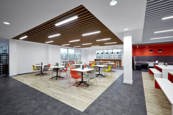 Modern commercial office flooring