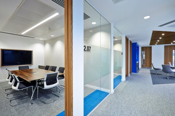 Modern commercial office flooring