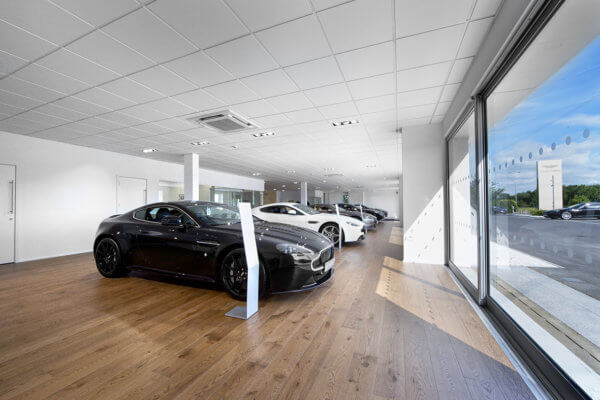 Aston Martin showroom flooring