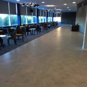 Football club commercial flooring