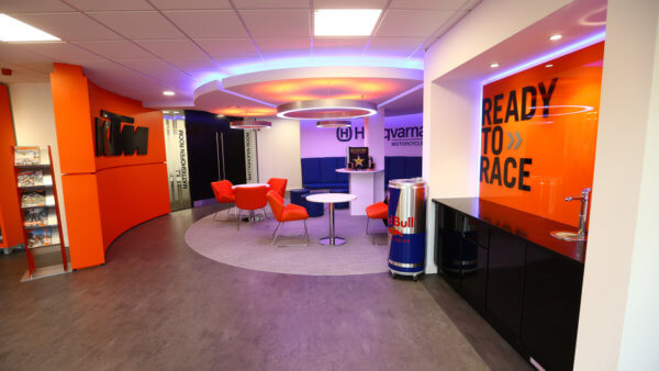 KTM UK reception area