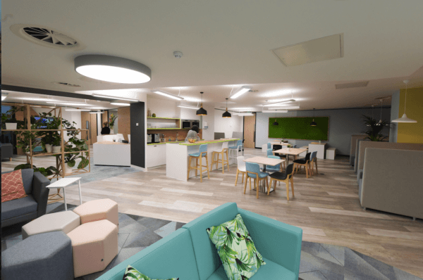 iHub Birmingham main commercial flooring