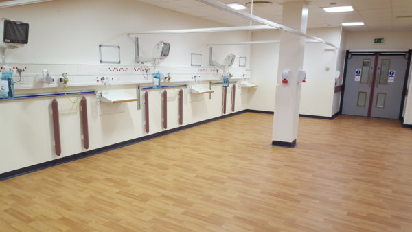 Leicester Royal Infirmary - Theatre Recovery flooring