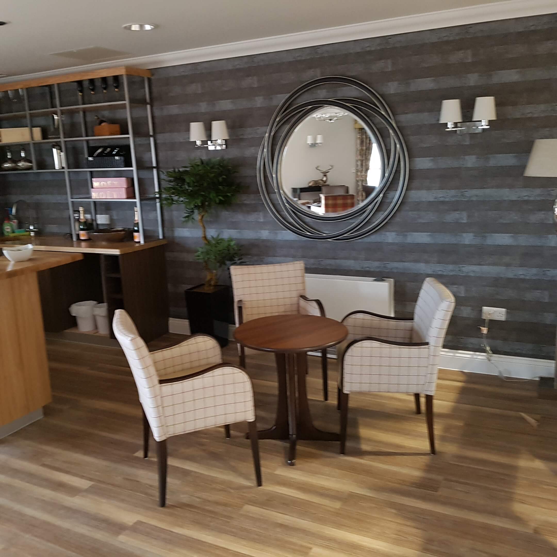 Cinnamon Care Home dining area flooring