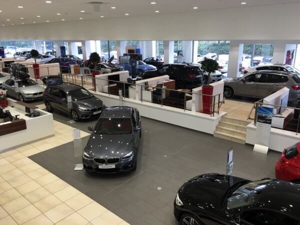 Car showroom floor