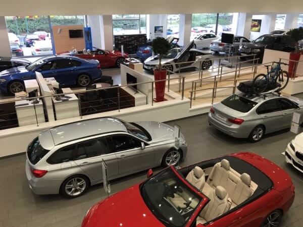 Car showroom floor