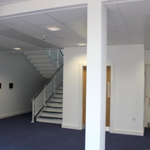 School hallways, stairs and stair nosings