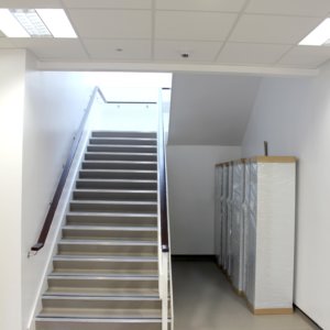 School hallways, stairs and stair nosings