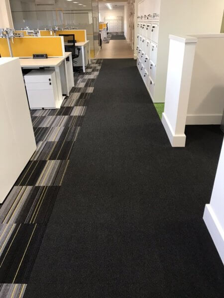 Modern commercial office flooring