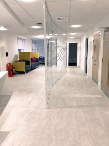 Modern commercial office flooring