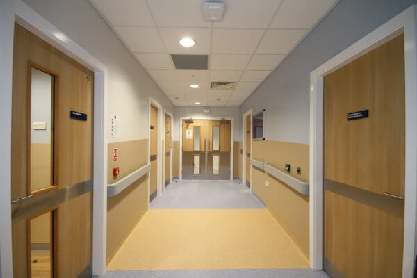 Hospital and GP hallway flooring