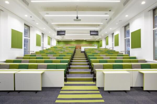 University lecture theatre new floor