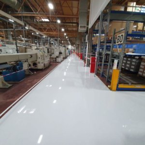 Industrial resin flooring