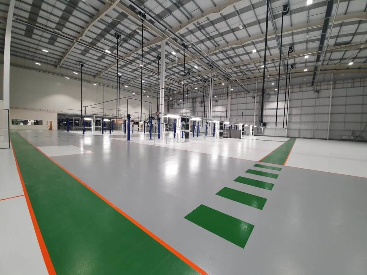 Industrial resin flooring