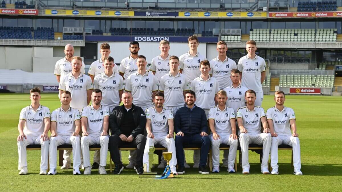 Warwickshire County Cricket Club team photo 2022