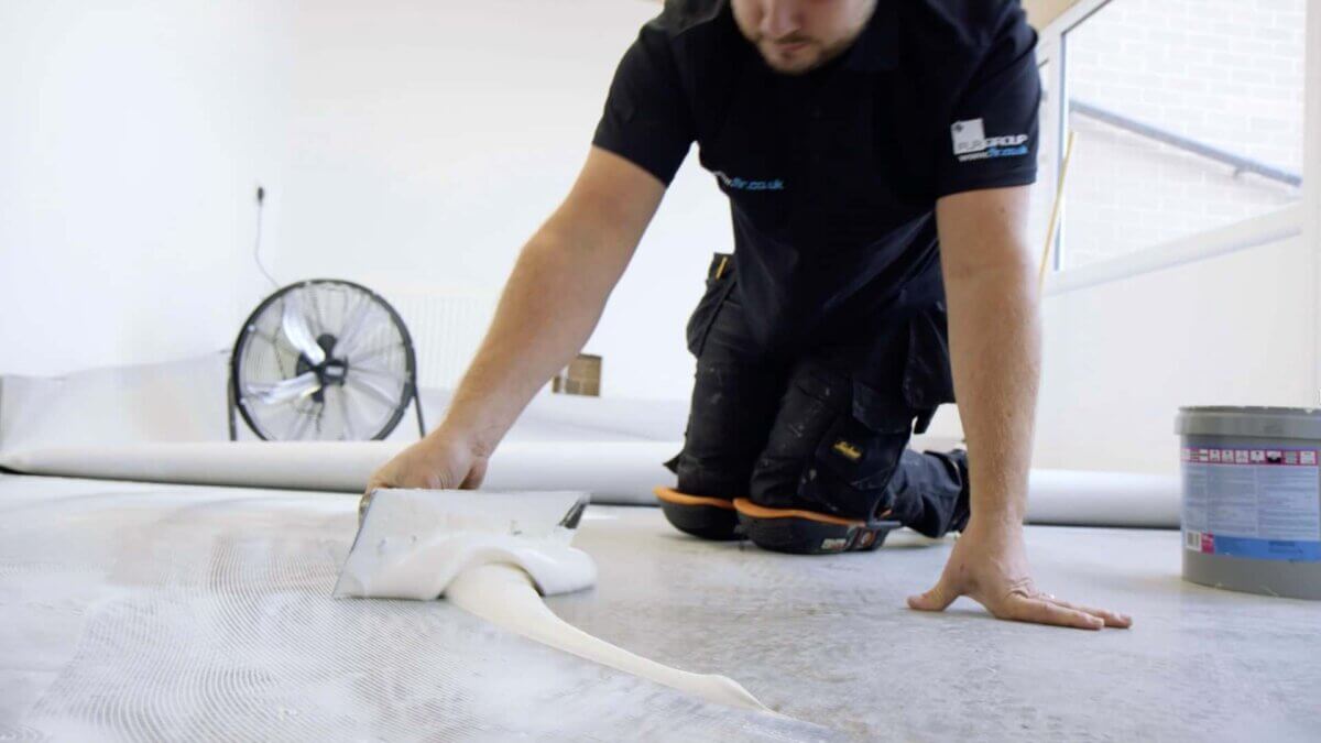 Wythall Animal Sanctuary - installing safety flooring