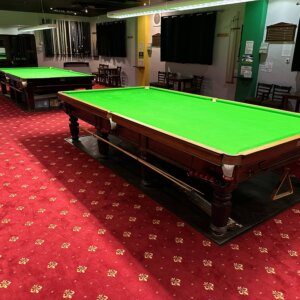 Snooker table at Shirley social club