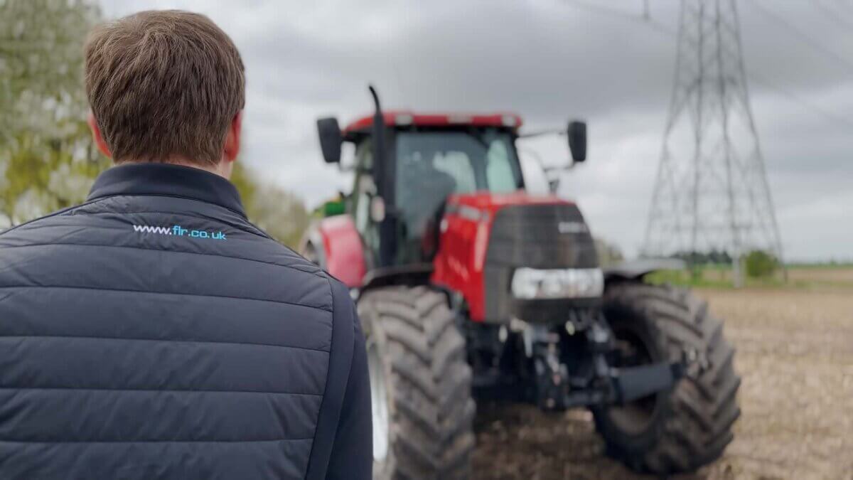 FLR Sustainability - on farm with tractor