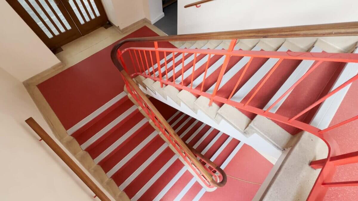 The new stair floors and nosings at Edgbaston Private School
