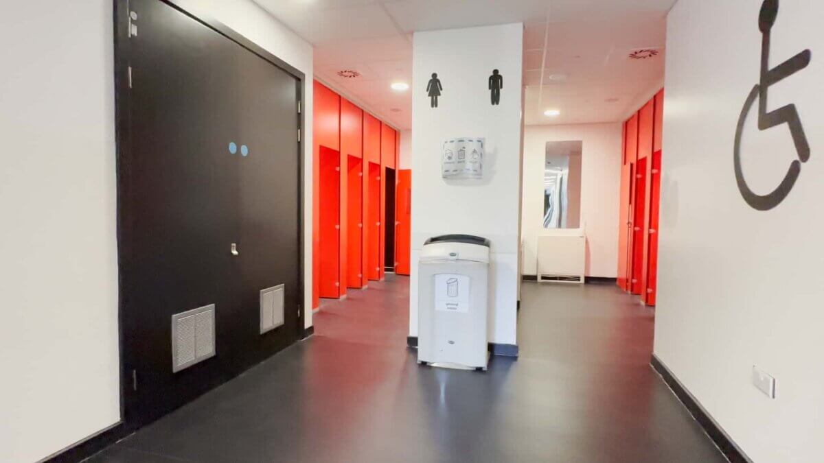 New toilet safety flooring at Waverley School