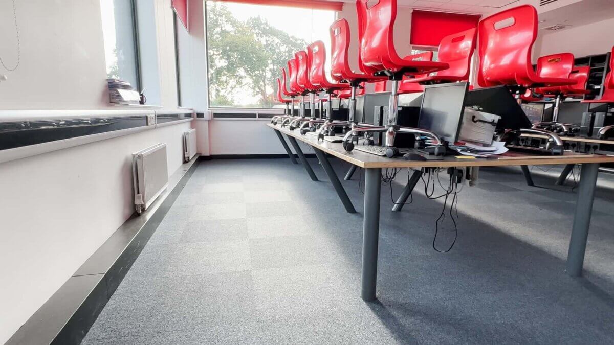 New classroom flooring at Waverley School