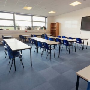 Classroom carpet tiles at Wheelers Lane Technology College