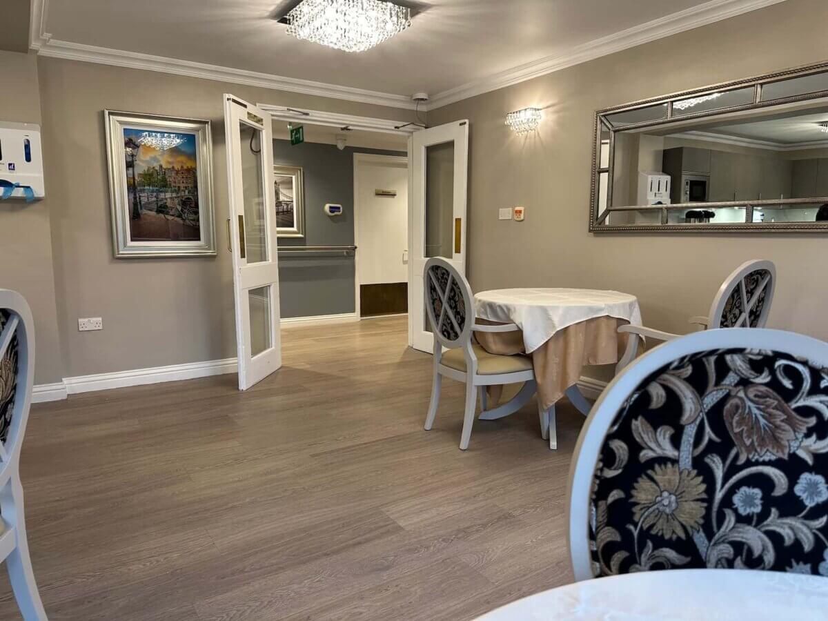 Evedale care home new vinyl flooring