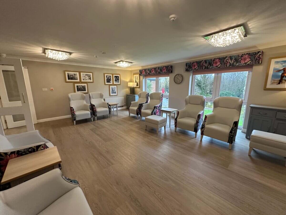 Evedale care home new vinyl flooring