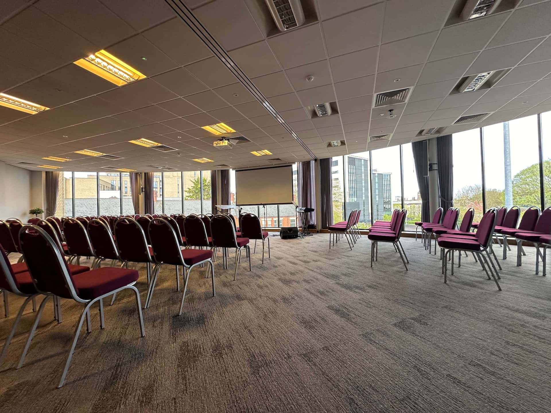 End result image of the carpet tiles we fitted at CLM Church Coventry