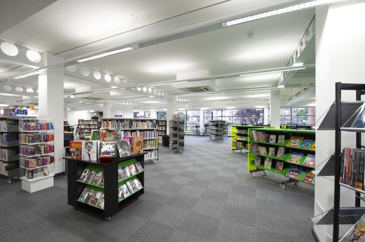 Library carpet tiles