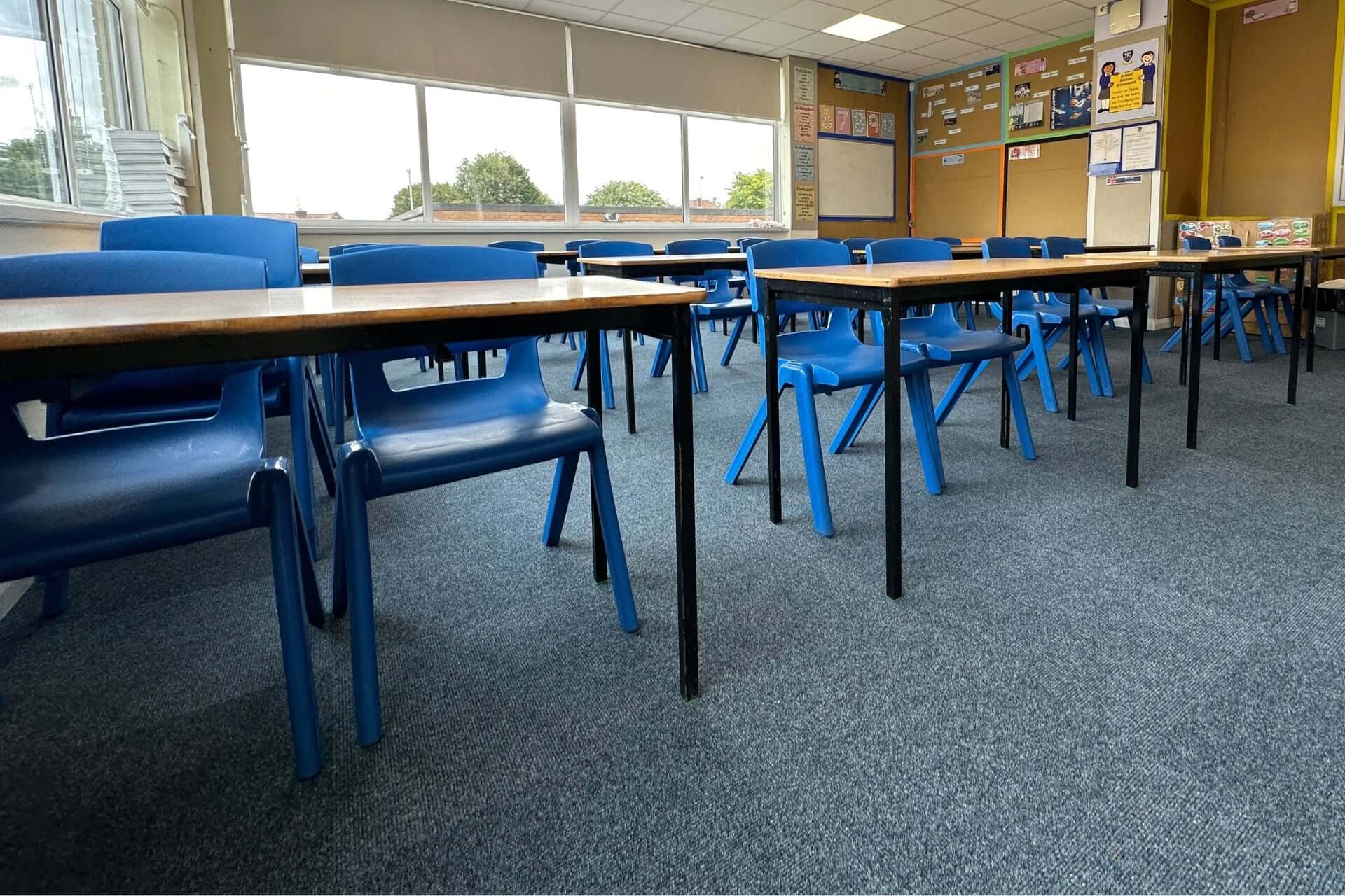 Carpet tiles for classroom at St Peters School
